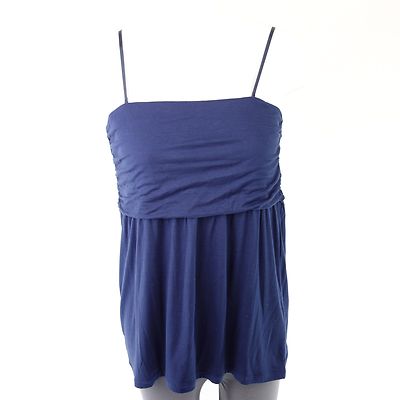 Top JOE TAFT Damen Blau Shirt Größe 40 L Oberteil Trägershirt Elegant Np 59 Neu
