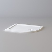 Offset Quadrant 1000 X 800 Mm Stone Shower Enclosure Tray - Right Offset Quadrant 1000 X 800 Mm Stone Shower Enclosure Tray - Right