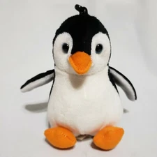 Animas Penguin Stuffed Plush w/ Keychain 5" Brand New