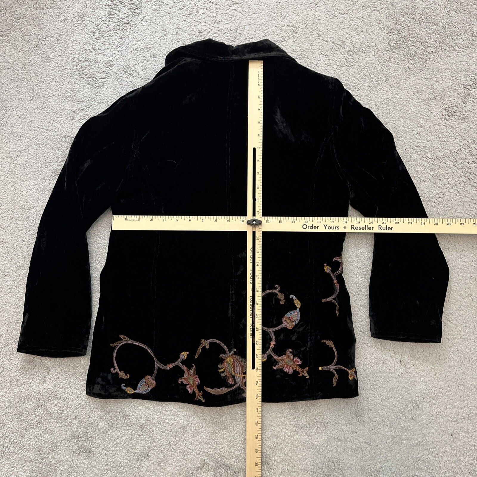 J JIll Jacket Womens Medium Petite Blazer Velvet … - image 9