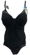 Bali Women Ultra-Light Firm Control Body Briefer Style Lace DF6552 Sze 34C Black