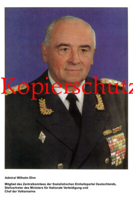 G3 Admiral Wilhelm Ehm Volksmarine NVA DDR Foto 20x30 cm