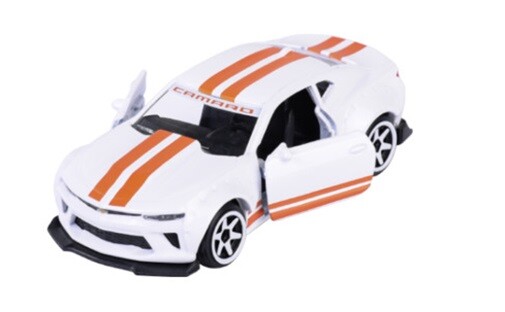 Majorette 212053052 - Chevrolet Camaro - White / Red - New