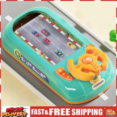Driving Simulator Toy Battery Operated Musical Race Car Toy for Birthday Gifts S