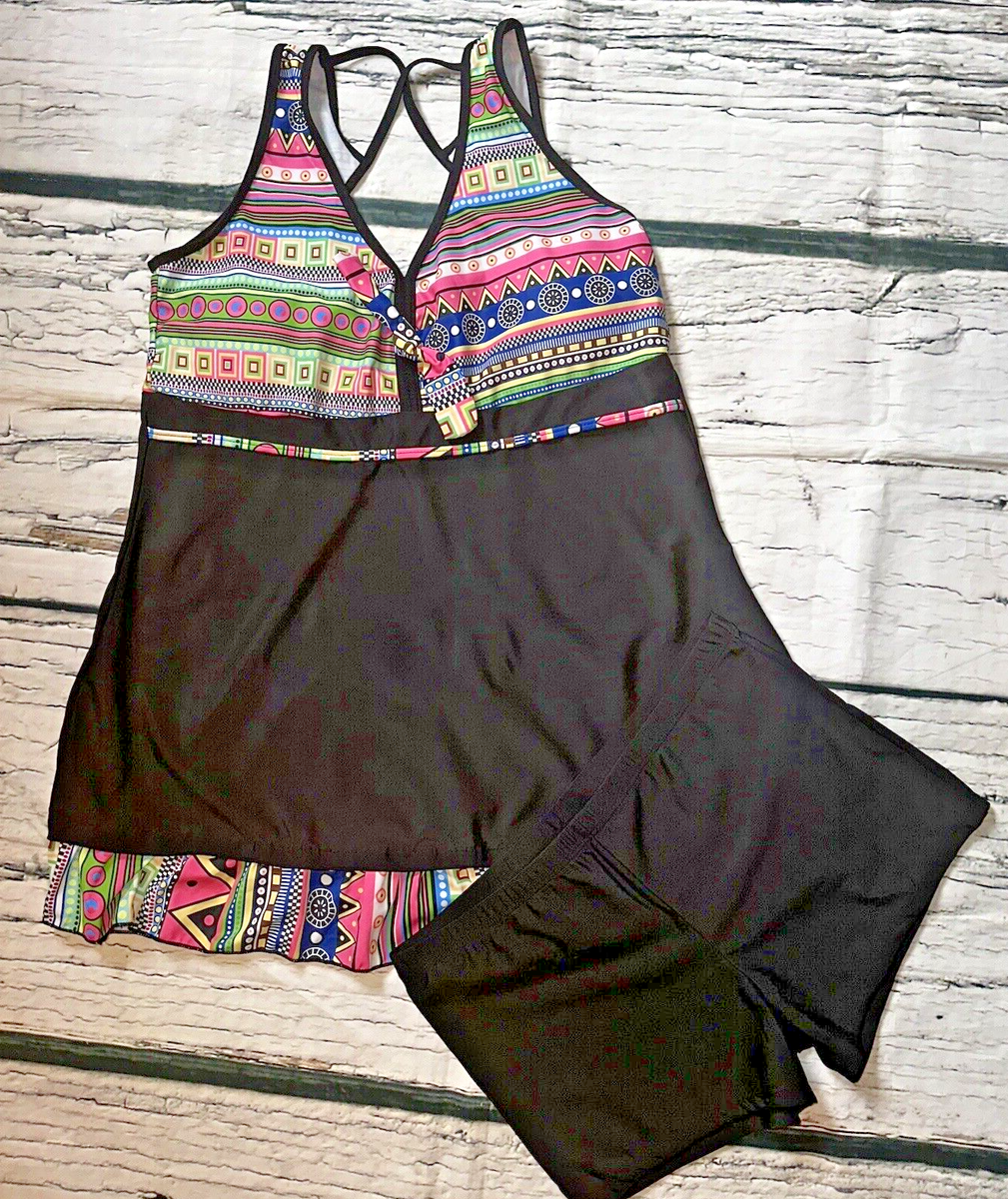 tankini dress with shorts Amazon.com: Holipick Women Two Piece Swim Dress Swimsuit Halter Bathing Suit Dress Mesh Tankini Top with Tummy Control Shorts Blue Leaf : Clothing, Shoes & Jewelry