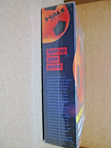 NEW=FACTORY SEALED=HALO SPORT=LIGHT UP SOCCER BALL=RECHARGEABLE=SEE PICTURES. - Picture 3 of 5