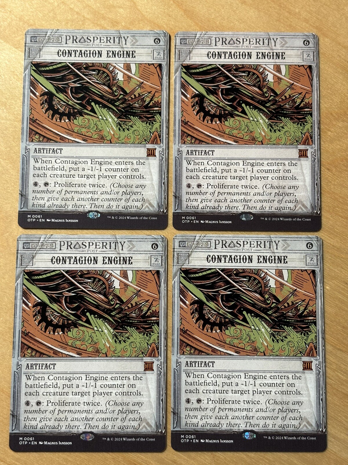 MTG Magic 1x Contagion Engine Breaking News Outlaws of Thunder Junction NM