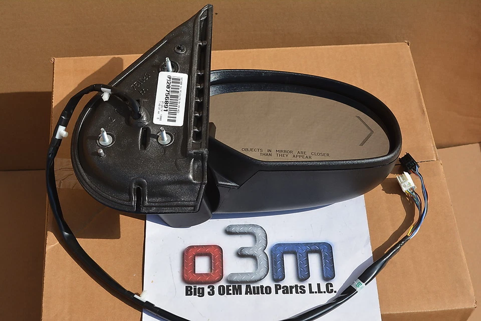 Chevrolet Silverado GMC Sierra пассажирский боковой вид питания складное зеркало DL3 OEM - Изображение 3 из 4