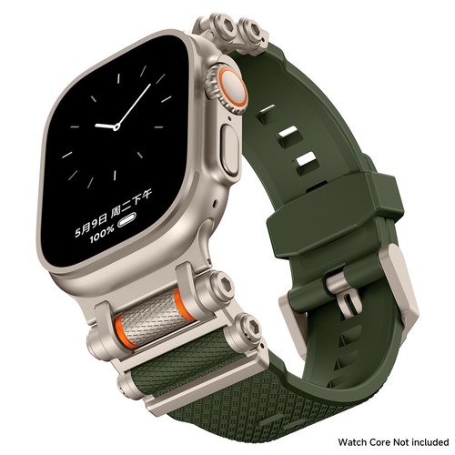 Rubber Sports Band For Apple Watch Series 10 9 8 7 6 5 4 iwatch Ultra2 TPU Strap - 第 19/24 張圖片