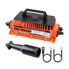 48 Volt Golf Cart Battery Charger for Club Car 48V 20 AMP Golf Cart Charger w...