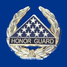 HONOR GUARD PIN: 1" Size, 10K Gold Plated, Item #121