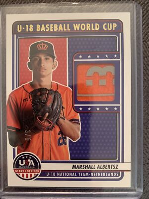 2023 USA Stars Stripes MARSHALL ALBERTSZ Jersey Game Worn Patch 3/5 SSP!!!