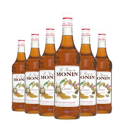 Monin Sirup Caramel, 1,0L, 6er Pack