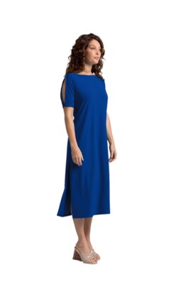 boat neck t shirt dress 3/4 Sleeve Boat Neck T-Shirt Dress Baci Fashion