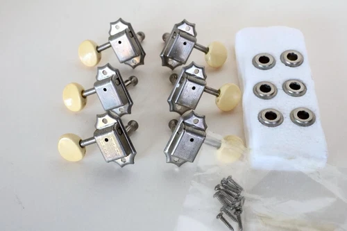 Vintage Gibson Kluson Deluxe Double Line Tuners Pegs w/Original screws bush Jp