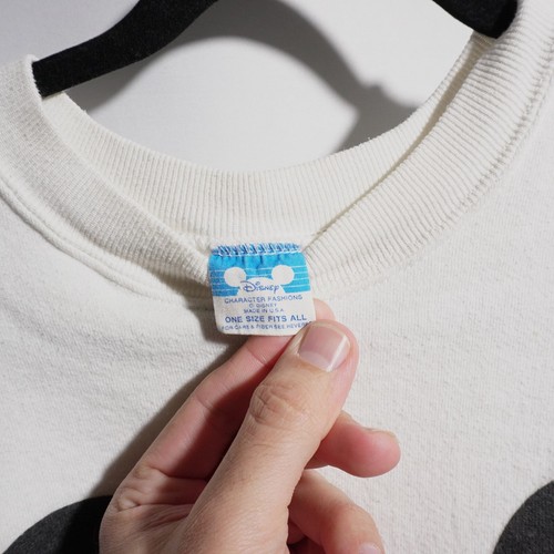 Vintage Mickey Mouse Disney Crewneck Sweatshirt One Size 80s 90s VTG White Retro - Picture 2 of 7