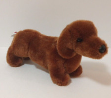 Douglas Weiner Dog Dachshund Plush Brown Stuffed Animal The Cuddle Toy 1933