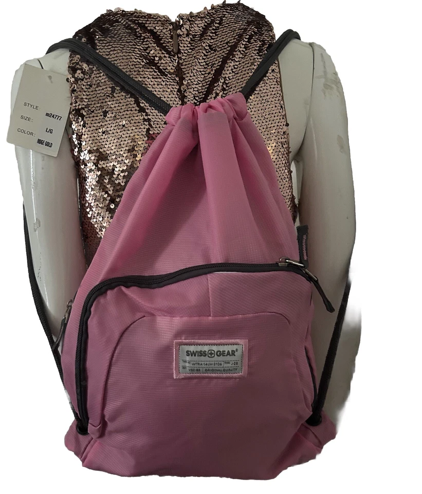 Swissgear 2615 Sports Bag - Pink Beauty Backpack NWT - Imagem 3 de 4