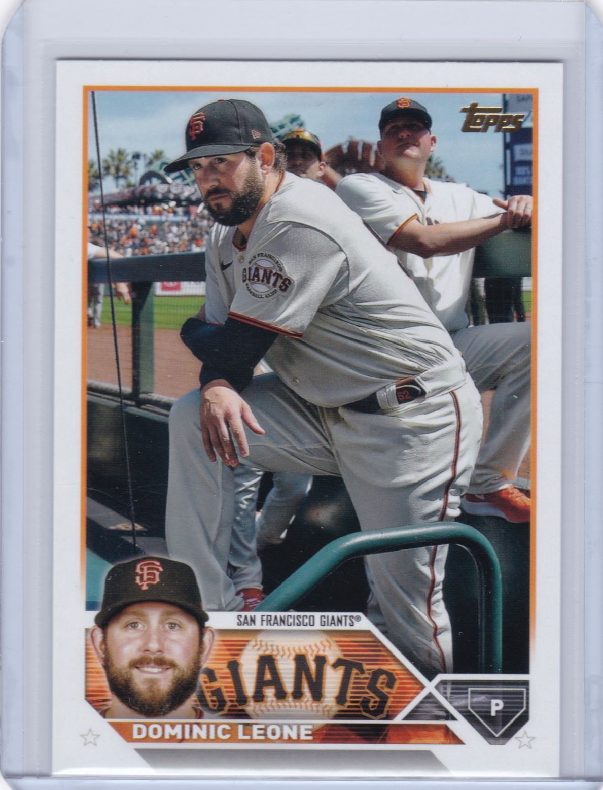 2023 Topps Series 1 Golden Mirror Variaton #180 Dominic Leone Giants SSP