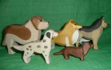 Ostheimer Tier, Holztier ,Hund, Hunde: Hütehund, Bernhardiner klein, Art wählbar