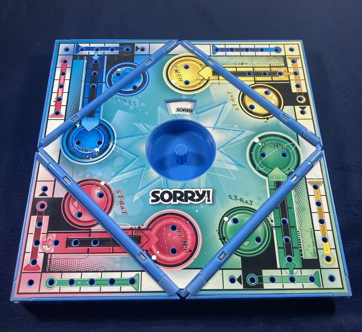 Sorry Board Game Parker Brothers Folding Travel Edition - BOARD