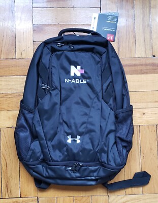 Under Armour UA TEAM HUSTLE Storm * Black Backpack *BRAND NEW with LOGO MSRP $55