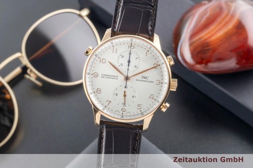 IWC Portugieser Cronógrafo Rattrapante Oro Rojo 18k Cuerda Manual Ref. IW371203 - Imagen 2 de 15