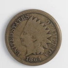 1864 Copper Nickel  Indian Head Penny - Beautiful  Fine 1059