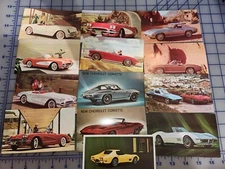 Chevrolet Corvette Post Card Brochure Lot of 13