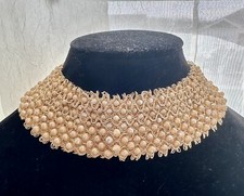 Vintage 1940s-1950s Baar E. Beards Pearl Fashion Collar From Japan