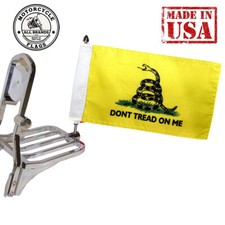 Motorcycle Biker Flag, Highway Speeds, 6"x9" Flag, USA Made (Don't Tread on Me)