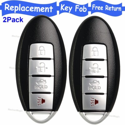 2 For 2007 2008 2009 2010 2011 2012 Nissan Altima Smart Remote Key Fob