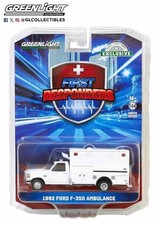 1992 Ford F-350 Ambluance White 1:64 Scale Greenlight 67061