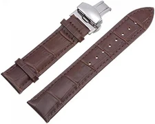 Leather Watch Band Deployment Buckle