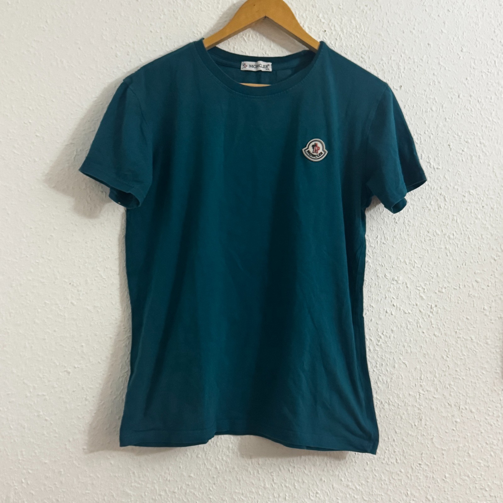 Moncler Men's Logo Patch T-Shirt - Dark Teal (XXL)
