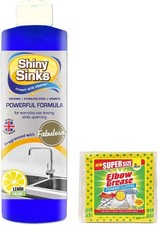 Shine Sinks Lemon Sherbet (250 ml), a Superb Cream Cleaner for use on Ceramics, 50.32 per litre