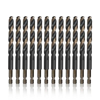 1/8'' Quick Change Hex Shank High Speed Steel Drill Bit KFDHEX 12 PCS