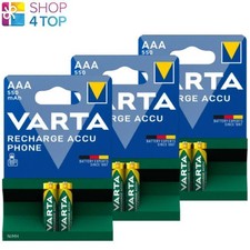 6 Varta Rechargeable Battery AAA Batteries LR03 550mAh NiMH 1.2V HR03 2-Pack NEW 4.98 per battery