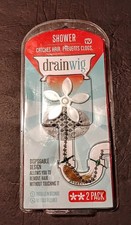 New Drain Wig Shower Catches Hair Prevents Clogs 2 Pack As Seen On Tv