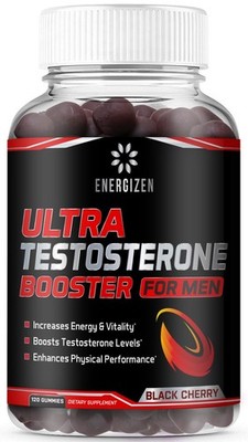 Energizen 8in1 Testosterone Booster for 120 Count (Pack of 1), Black Cherry