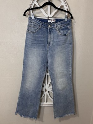 Freckled Poppy x Risen Jeans size 9/29 Raw Hem Wide Leg High Rise Jeans *J196