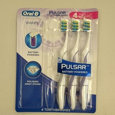 Oral-B Pulsar Vibrating Bristles Toothbrush, Medium, 3 Pack Colors May Vary 