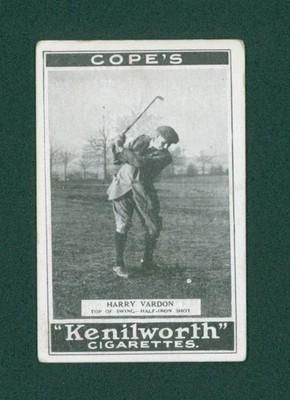 1923 Cope's Golf Strokes Golf Card - #1 Harry Vardon, VG/EX