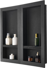 Shower Niche, 16 X 32 Inch 16 X 32 Inch Recessed Wall Niche with Movable Shelf