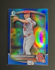 2025 Bowman Draft - JJ Wetherholt - #BDC-145 True Blue Refractor /150 