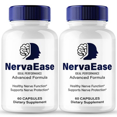 Nerva Ease General Wellness Supplement - 120 Capsules (2 Pack)