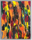 Original Abstract Acrylic Impasto Tiger Mixed Media Wall Art Painting 11x14 OOAK — photo 2