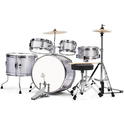 Ktaxon 5-Piece Complete Junior Drums Set, 14 Inch Beginners Drum Kit with Throne