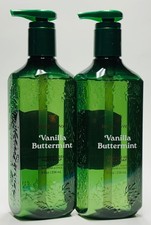 2 Bath  Body Works VANILLA BUTTERMINT Cleansing Gentle Gel Hand Soap Wash