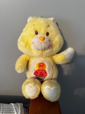 Kenner Care bear, yellow birthday bear, vintage 1983. Used great condition.